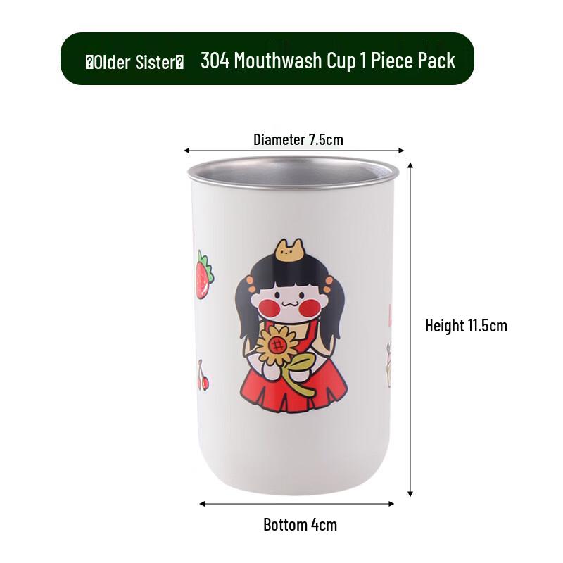 YIXI Stainless Steel Kids Mouthwash Cup