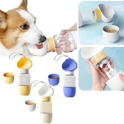 Dog Outing Water Cup, Dog Kettle, Portable Tumbler, Dog Walking Water Bottle, Pet Feeding Water Feeding Cup Drinking Water + Feeding