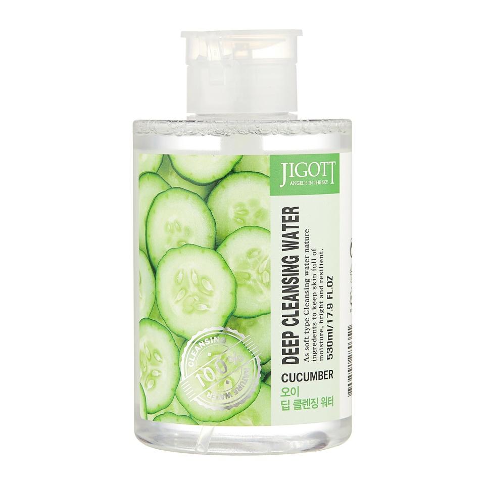 

JIGOTT CUCUMBER DEEP CLEANSING WATER Очищающая вода с экстрактом огурца, 530 мл,