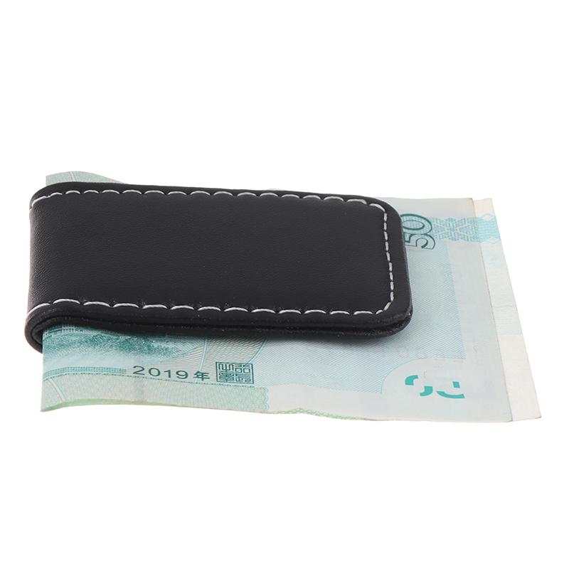 1 Stück PU Leder Stark Magnetisch Geldscheinklammer Taschengeldbörse Tragbar Mini Slim Geldbörse Kredit Visitenkartenhalter