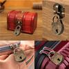 1PC Locks Metal Old Retro Mini Padlock Small Luggage Box Key Lock Bronze Color Home Usage Hardware Decorations