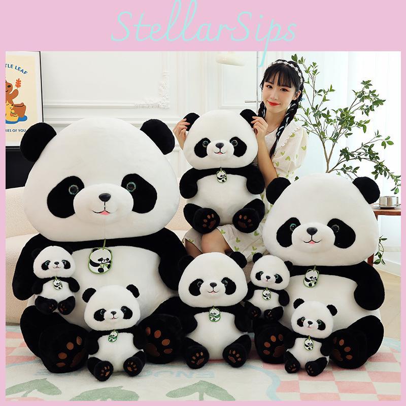 Panda Beibei Cartoon Simulation Soft Plush Toy Stuffed Animal Doll Sleeping Gift