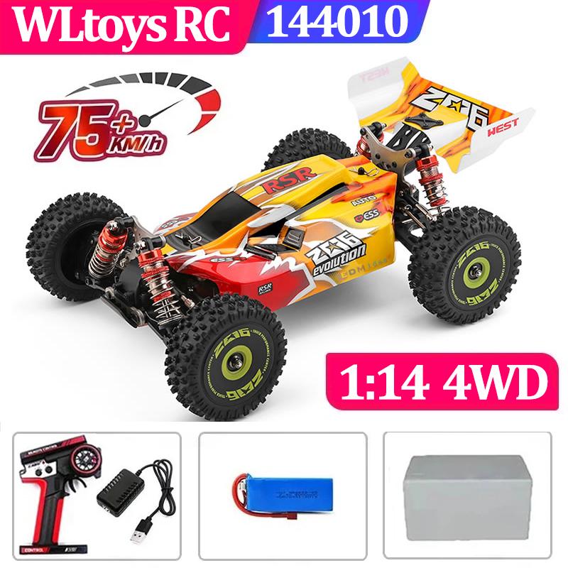 75 KM/H WLtoys 124016 124017 60 KM/H 144001 Rc Electric 4wd Battery High Speed Atv Remote Control Drift Rc Cars for Adults Toys