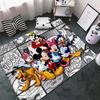 3D Cartoon M-Mickey Print Floor Mat Carpet for Living Room Bedroom Large Soft Rugs Home Children's Room Mat Gift Multiple Sizes