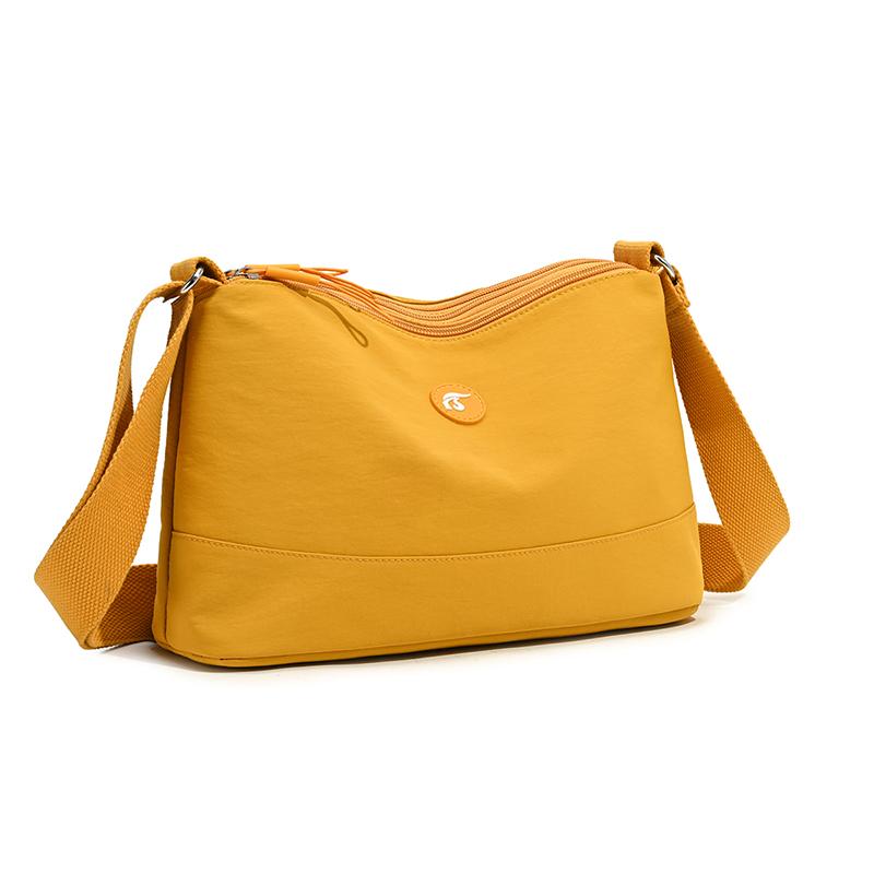 Nylon Crossbody Bag Women's Lightweight Commuter Shoulder Bag Multi-compartment Small Square Bag
