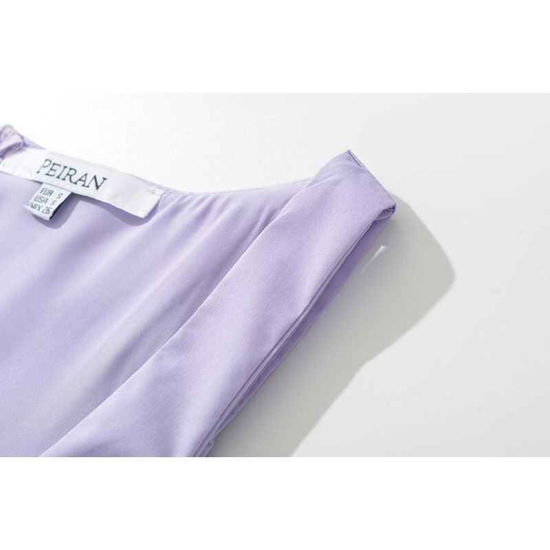 Kaslead New Arrival Women's Clothing Fashion Style Fashion Casual Minimalist Pleated Mini Sleeveless Short Dress