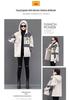 Korean Style Plus Size Mid-Length Lambswool Hoodie for Women - Slimming, Versatile, Thickened, and Cozy.