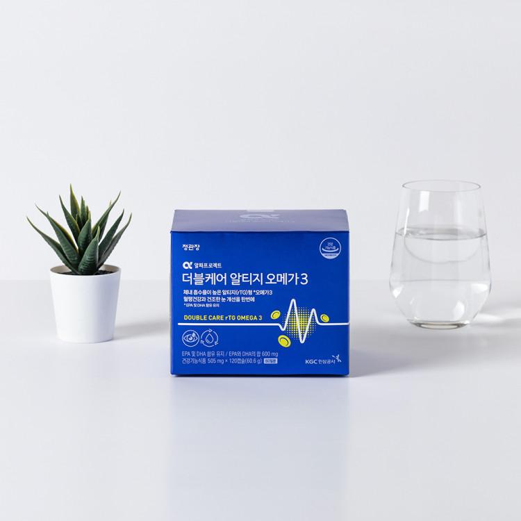 Alpha Project Double Care RTIZomega 3 505 мг 120 капсул (2 месяца), Корейская здоровая пища