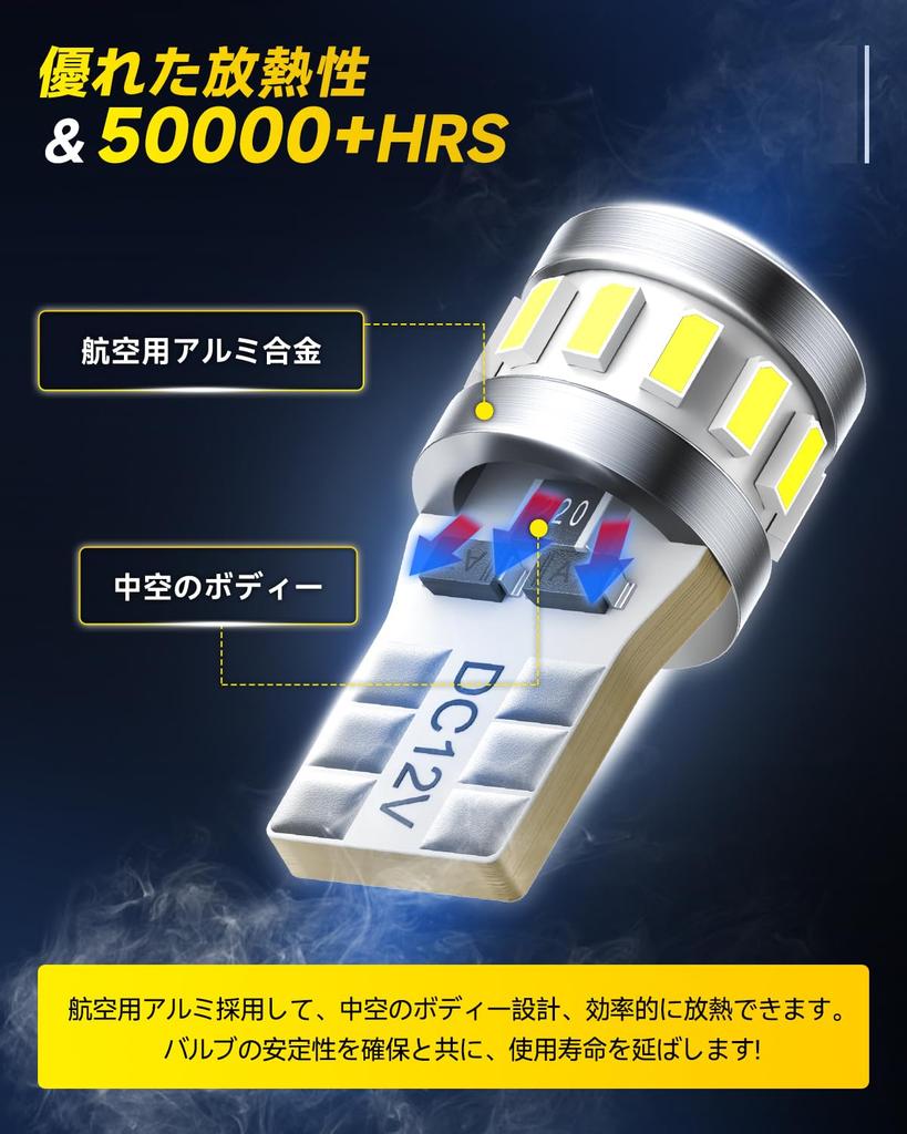 AUXITO T10 LED White 6500K Explosive Light LED T10 Position Lamp/License Plate Lamp/Room Lamp,