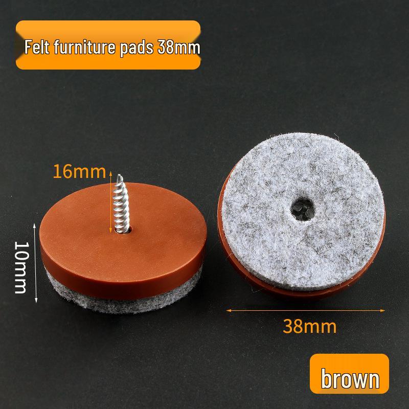 Precision Silent Anti-Slip Leg Pads & Self-Tapping Screws for Chair, Table, and Stool.