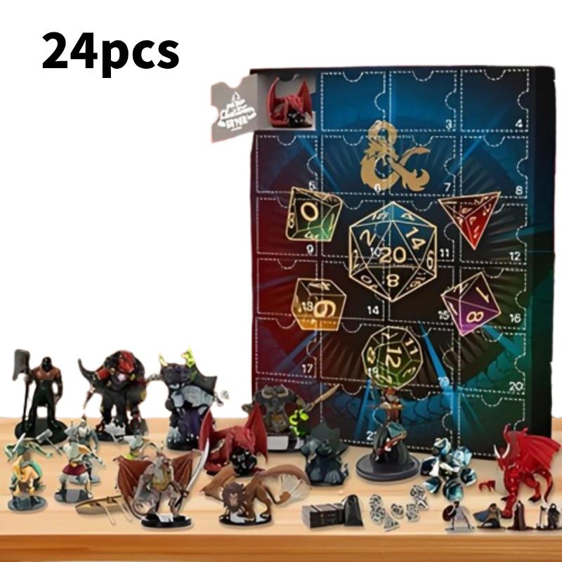 Dragons And Dungeons 24 Gifts Advent Calendar Blind Box Toy Decorative Figures