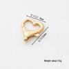 Zinc Alloy Heart Buckle Keychain with Rotating 8-Shaped Strap and 14mm Lobster Clasp for DIY Jewelry Accessories