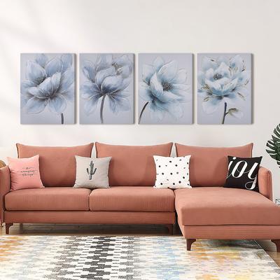 Home Floral Canvas Wall Art Print Decoration Multi Color Flower Painting Artwork for Living Room Bedroom Office