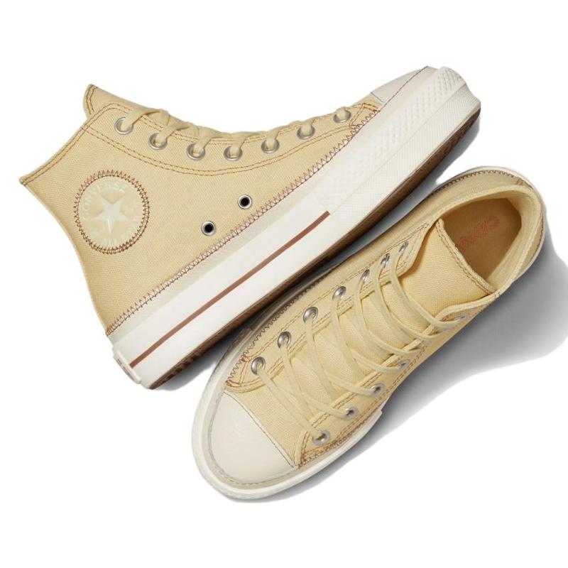 Converse Chuck Taylor All Star Comfortable & Stylish High Top Espadrilles Women's Beige