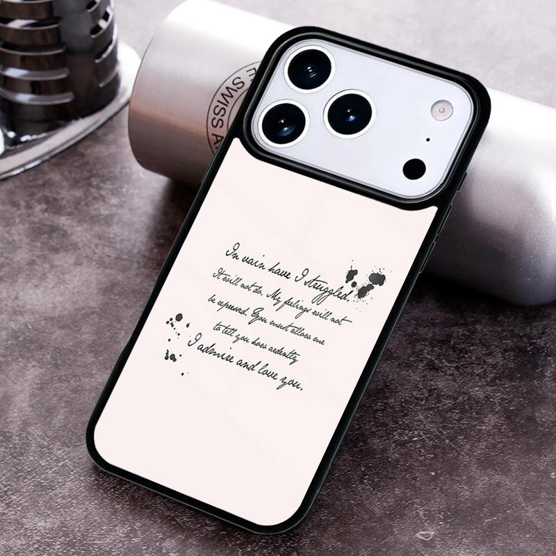 Pride And Prejudice Jane Austen soft Phone Case for iPhone 17 16 15 Pro Max Air 14 13 12 11 Plus Shockproof Capa Cover