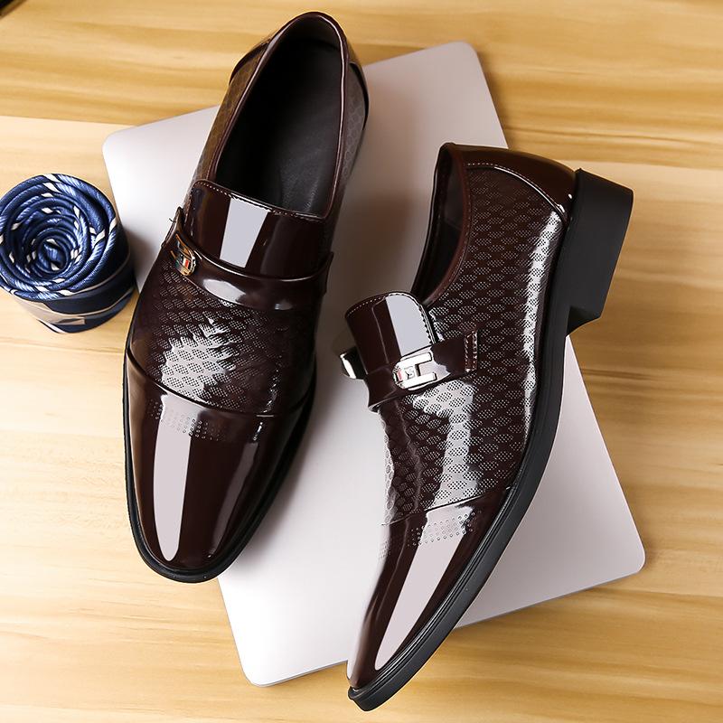 Men's Leather Shoes Fashionable Classic Oxford Shoes Business Office Casual Comfortable Shoes For Men