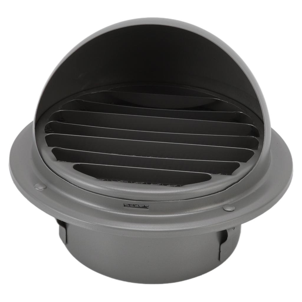 Runde Edelstahl-Lüftungsabdeckung mit Lamellen, wasserdicht, winddicht, Außenwand-Lüftungsauslass für