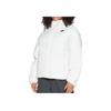 Nike Solid Color Letter Logo Hooded Jacket Women jackets White FB7673-133