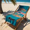 Dolphins Football Jersey Customize Your Name Beach Towel Quick-Dry Soft Microfiber Perfect for Traveling Yoga Camping and Swimming