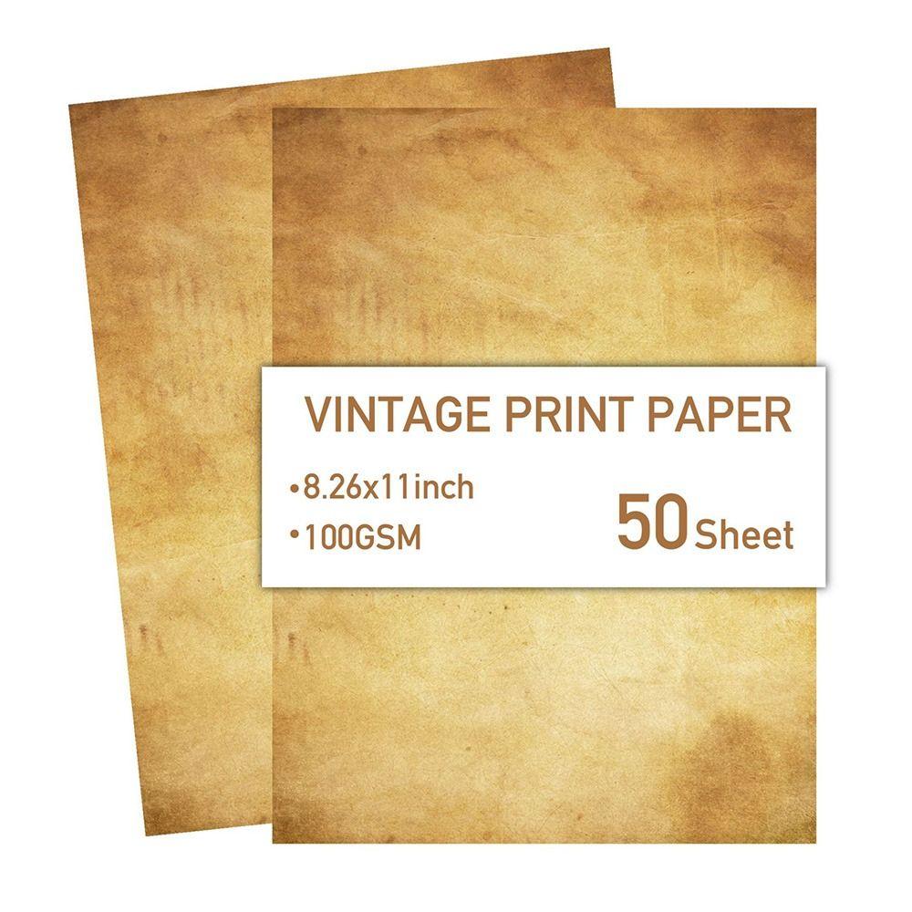 50 Sheets Simple Stationery Writing Paper Classical Pirate Scrolls Drawing