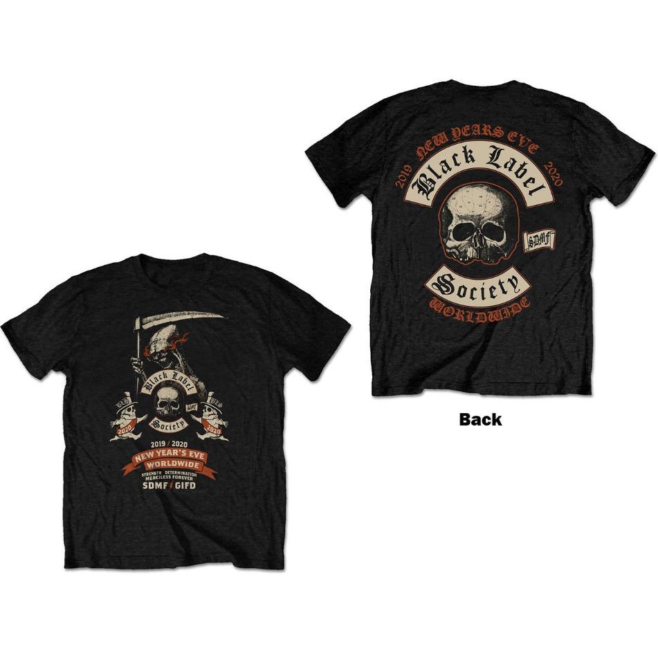 Black Label Social Tshirt for Men and Women Summer 2025 Quality Pure Cotton Casual Shortsleeved Fashionable Printing