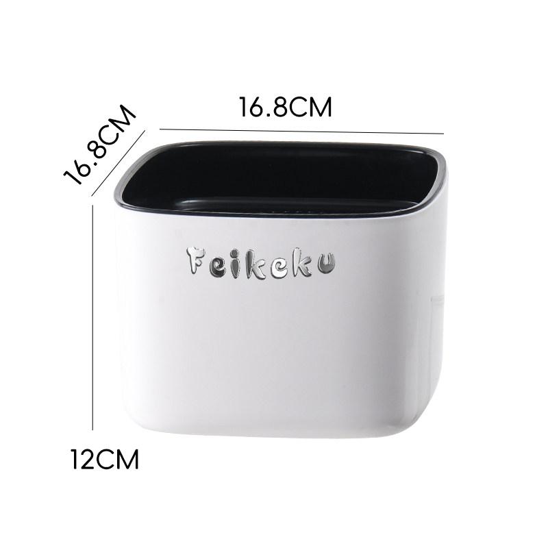 

Desktop household filtered waste tea bucket tea table tea set accessories tea residue dry and wet separation trash can белый