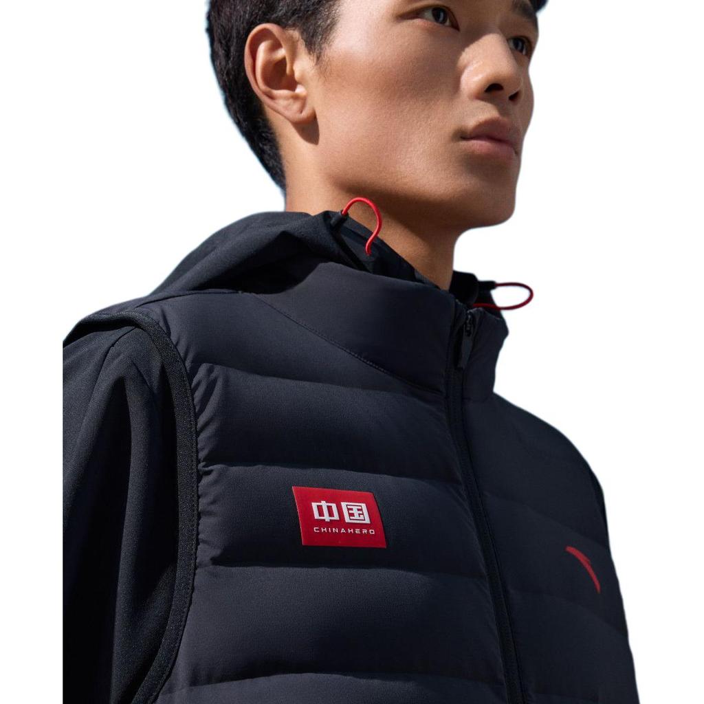 Anta Comfortable Casual Versatile Warm Vest Unisex Vests Basic-Black 152447925-2