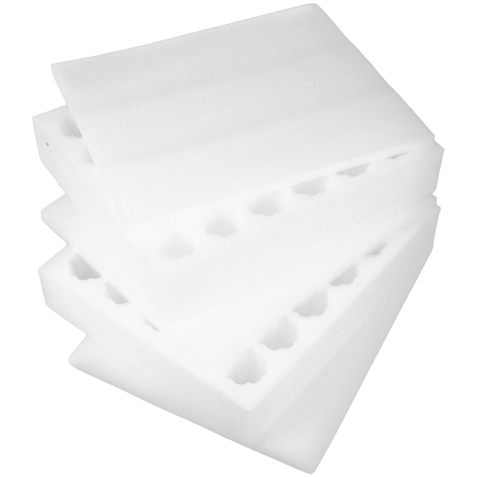 1Set Pearl Cotton Chicken Egg Carrier Thickened Foam Shockproof Storage Box Large Capacity Egg Protector for Farm Market Fridge 24.5X21X7.5CM