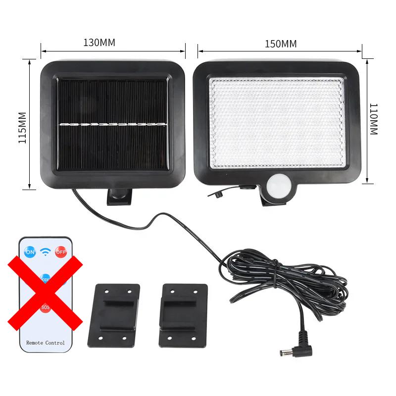 

Супер яркий солнечный сплит настенный светильник 3Mode уличный внутренний светодиодный светильник водонепроницаемый датчик движения с 5M удлинителем для сада