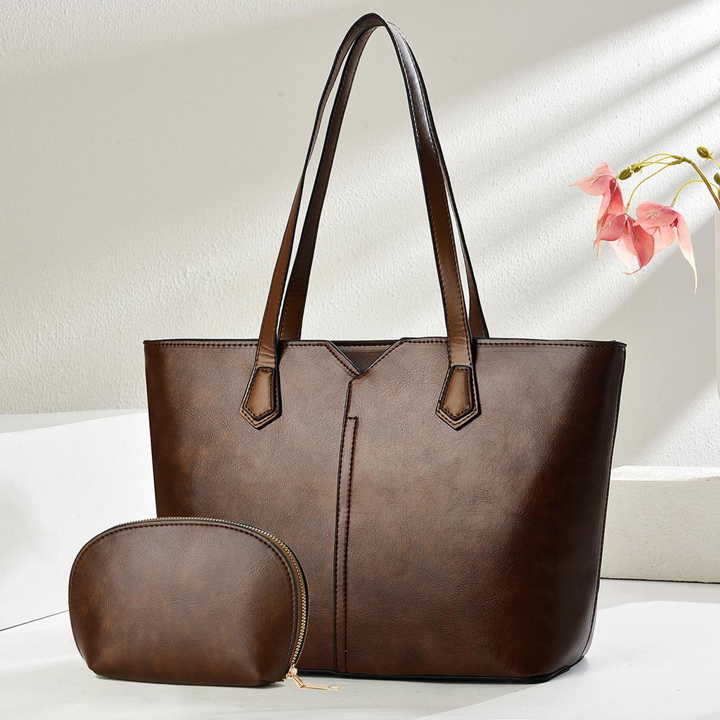 Two-piece Tote Bag, Fashionable and Simple Handbag, Mother Bag, Large-capacity Messenger Bag.