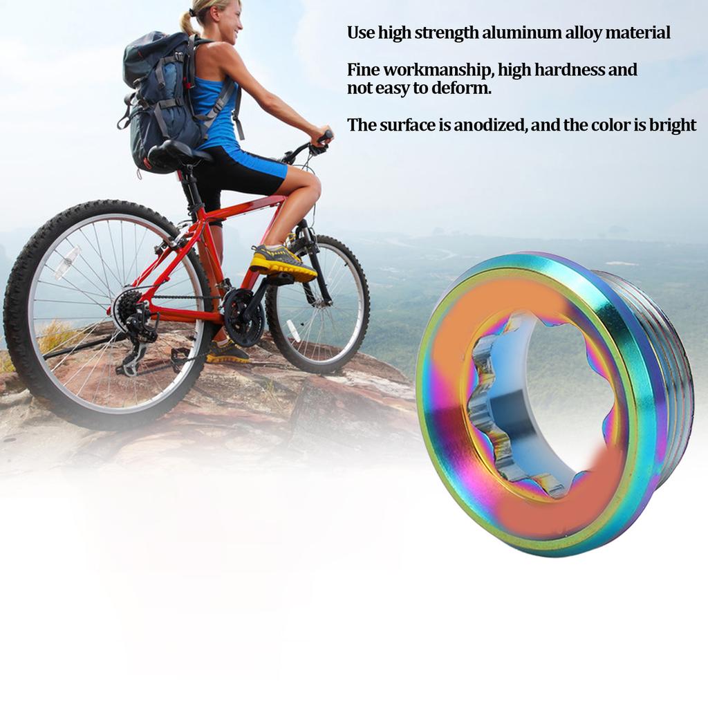 20mm Cycling Crank Cover Screw Aluminum Alloy M20 Cycling Cranket Crank Fixing for Road Mountain Cycle