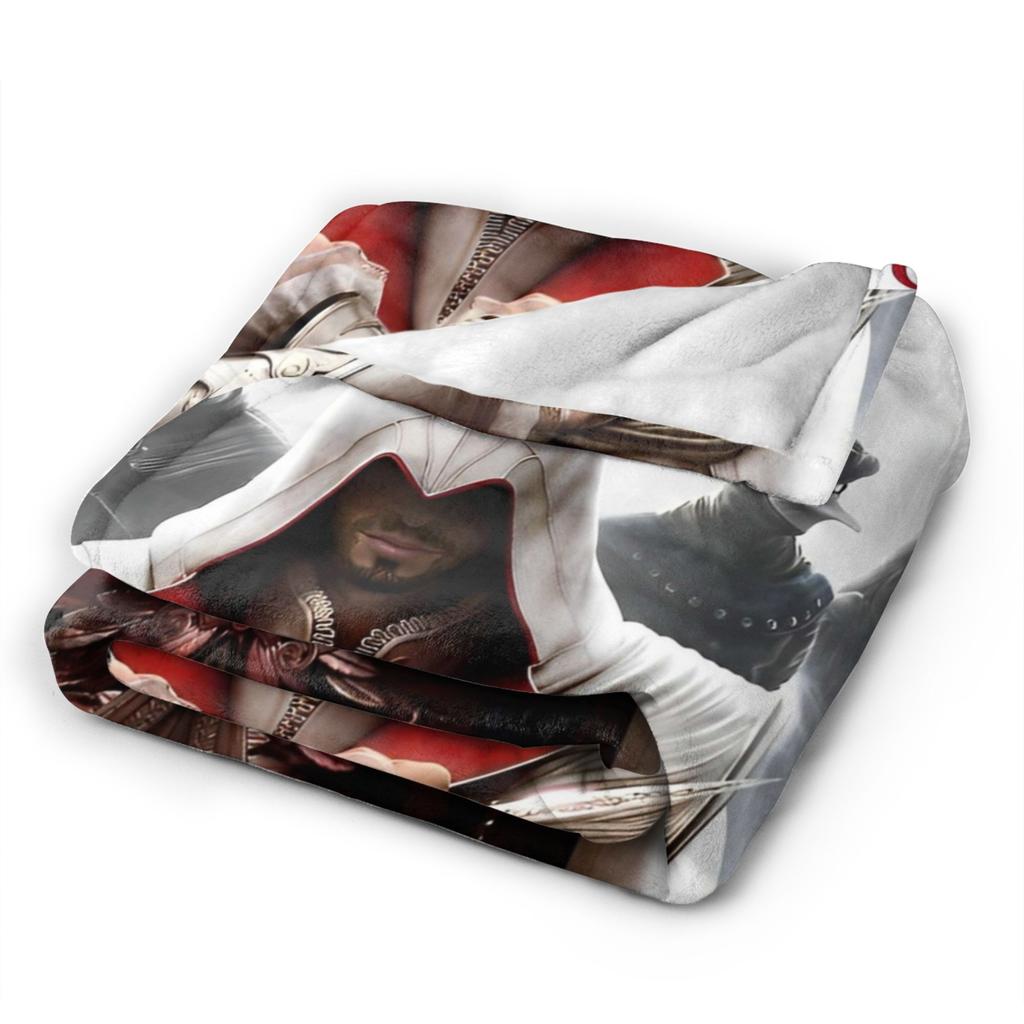 A-Assassins C-Creeds Blankets Velvet Spring/Autumn Multi-function Warm Throw Blanket for Bed Travel Bedspreads