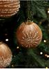 8CM Velvet Wrapped Christmas Ornament Ball with Gold Powder 