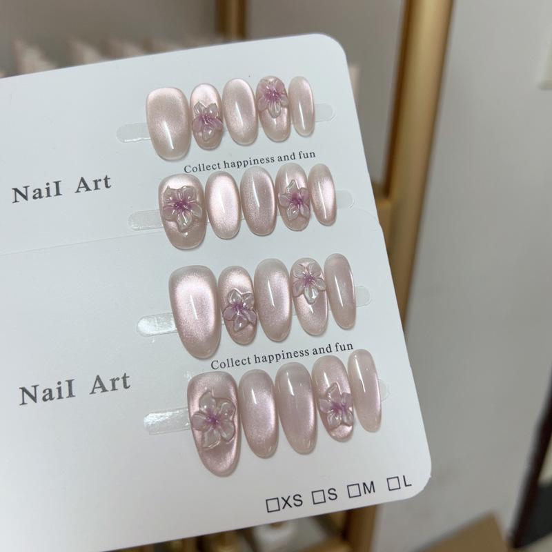 

Bauhinia 3D Hand-Carved Cat s Eye Glass Bead Nude Whitening Armor