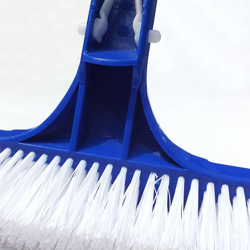 18in Pool Brushes for Cleaning Pool Wall Tile Nylon Bristle Pool Brush Head Curved Ends