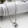 Simple Metal Glossy Oval Waterdrop Geometric Pendant Necklace for Women Punk Long Sweater Chain Charm Party Jewelry Gifts
