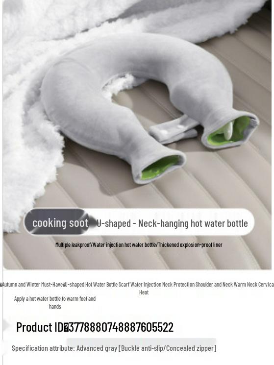 

Newcomer Discount: Neck Hanging Hot Water Bottle 40D No Specification