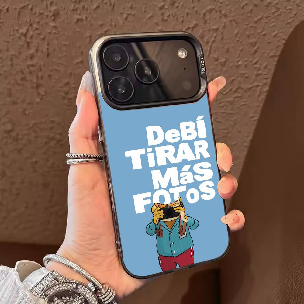 DTMF Debi Tirar Mas Fotos Bad Bunny Phone Case For iPhone 17,16,15,14,13,12,11,Pro Max,Plus black Candy Silver Cover