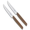 Swiss Modern Knife Two Steak Serrated and a Petty Perfect for Slicing and Gift 6.9000.12WG Set Knives, Blades, Knife. Steaks, Fruit,