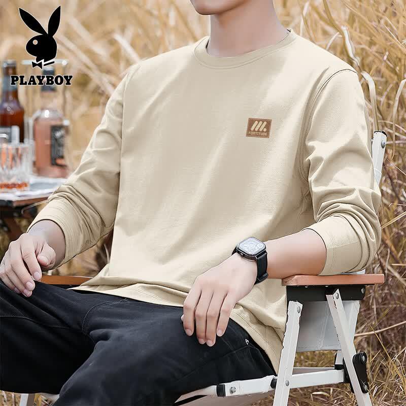

PLAYBOY Men s Long Sleeve Round Neck T-shirt L (175)