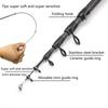 Ultralight Telescopic Tinplate Fishing Rod—Sensitive Tip for Small Fish, Compact for Backpacking.