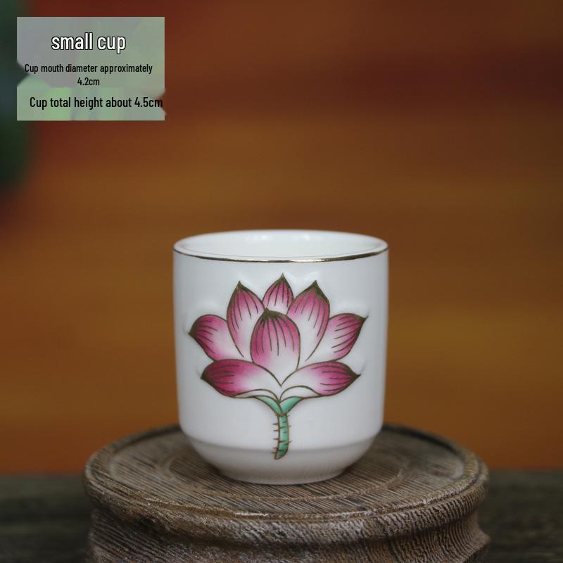 Keramische Opferbecher für Buddha, Guanyin und den Gott des Reichtums - Klein, Perfekt für Weihwasser und zum Anziehen von Reichtum.