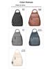 Solid Genuine Leather Women's Backpack: Fashionable, Casual, Lightweight, Multifunctional for Commuting and Travel