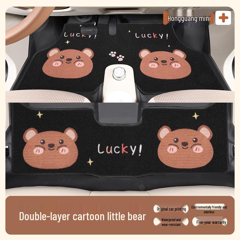 Kompatible Fußmatten für Wuling Hongguang Mini Dritte und Vierte Generation Macaron, Version für vier Türen