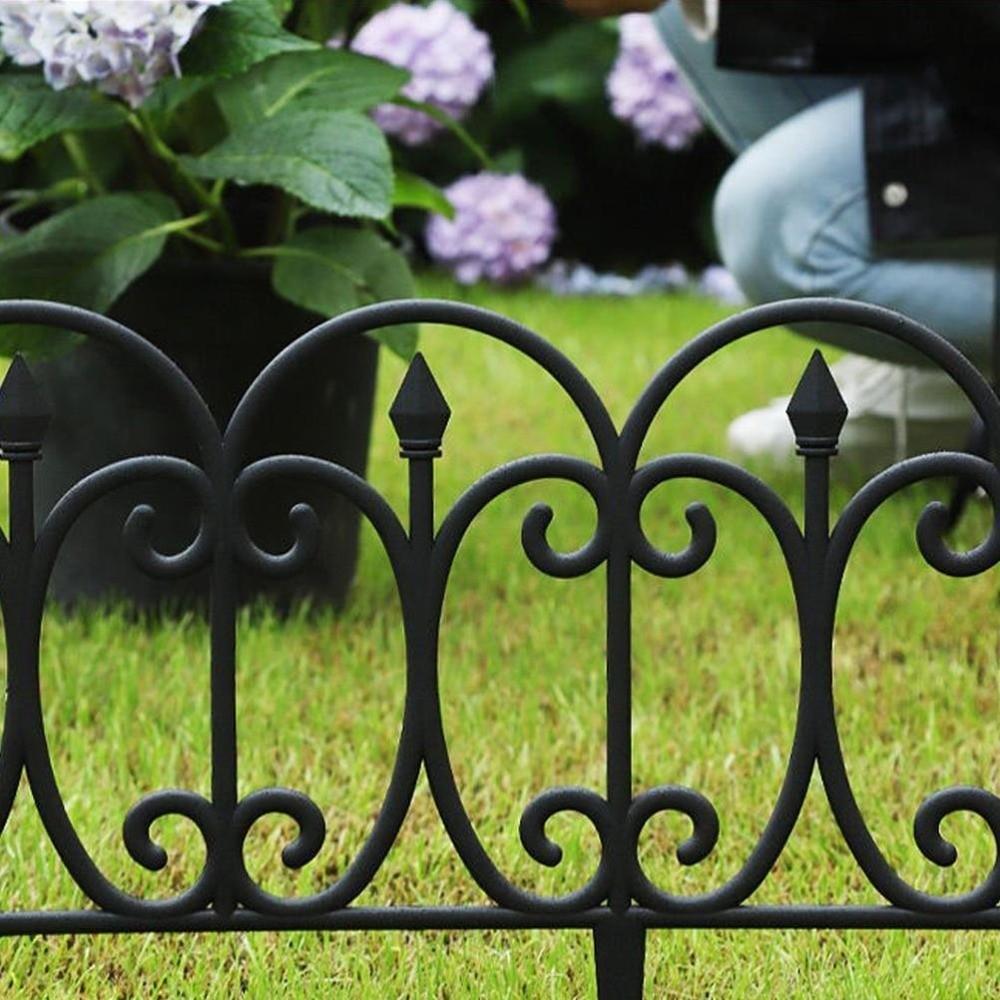 5pcs Waterproof Garden Edging Border Weather Resistant Plastic Landscape Barrier Flower Bed