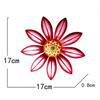 4 Colors Optional Metal Flower Wall Decor Art Sculpture Hanging Ornament Aesthetic Home Room Garden Courtyard Decoration Outdoor