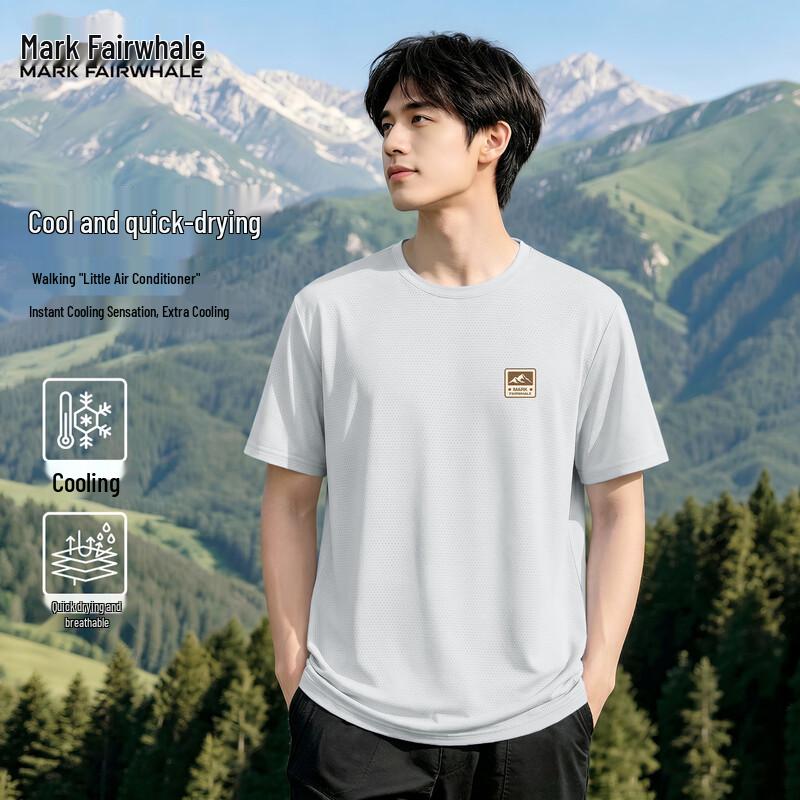 Mark Fairwhale Men s Ice Silk Cooling Quick-Dry Loose Fit T-Shirt 3XL