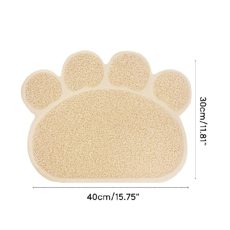 Cat Litter Mat Cat-Paw Shaped Trapping Litter Mat Water Resistant Less Waste