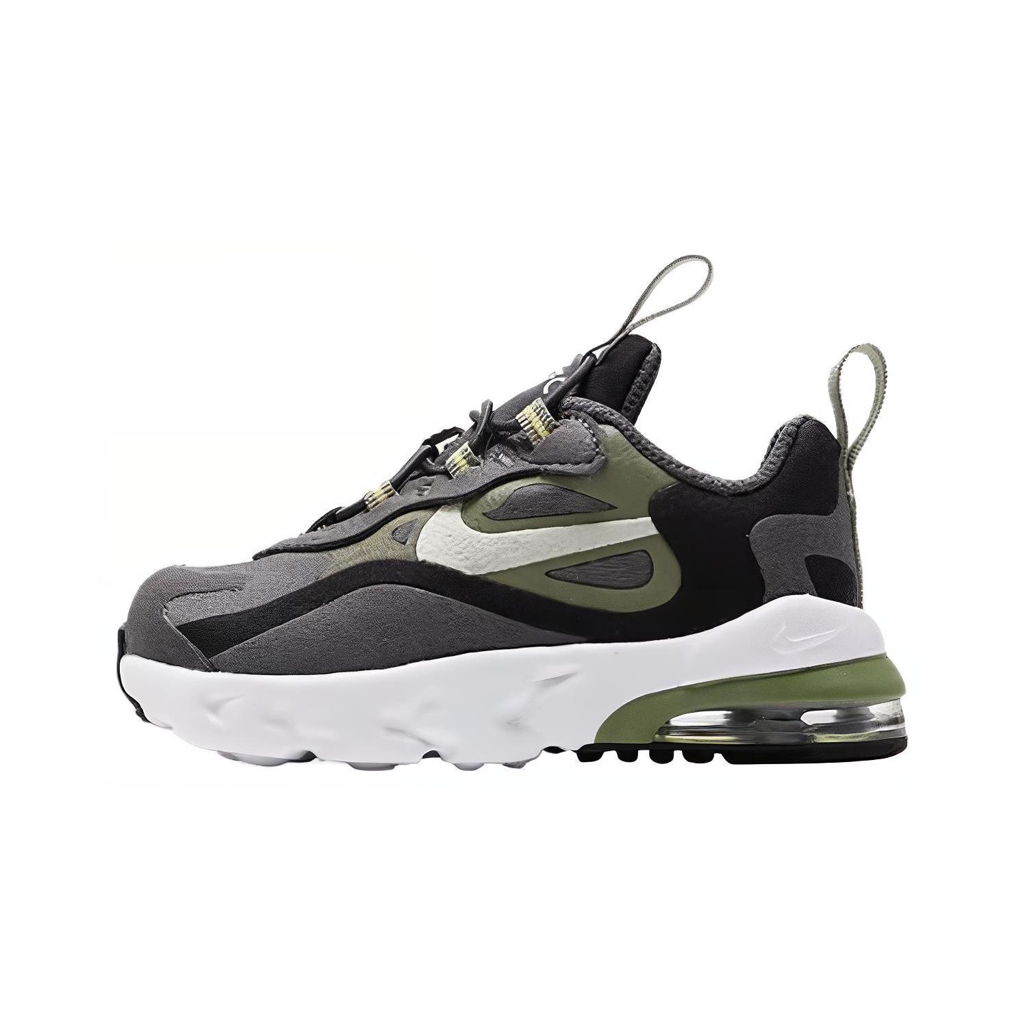 

Nike Air Max 270 Cushioning, Wear Resistant Low top Kids Running Shoes Gray Green Kids CD2654-022 22