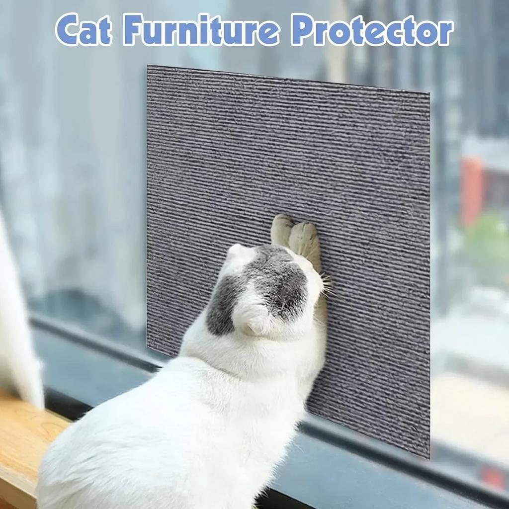 Cat Scratching Mat Cat Scratcher Sofa Tape Scratching Post Self-adhesive Carpet Cat Scratch Furniture Protector Cat Accessories